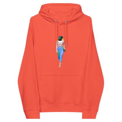 Anthropomorphic Duck Raglan Hoodie Online - Burnt Orange - Boozy Fox